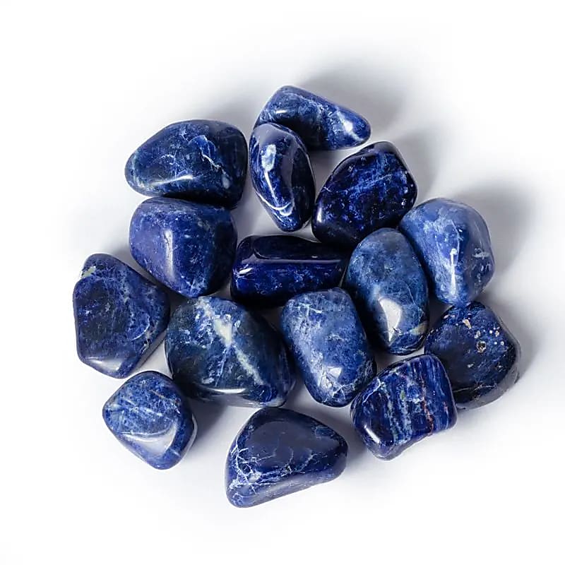 Sodalit Trommelsteine A- Qualität -- ±3-8 cm; ±500 g