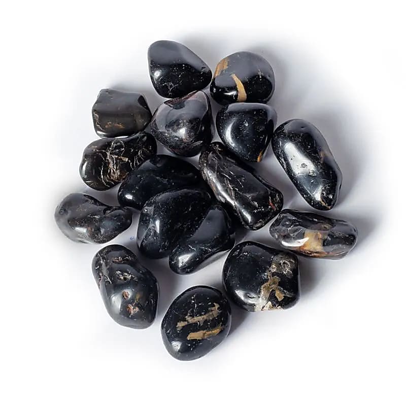 Scharzer Onyx Trommelsteine A-Qualität -- ±3-8 cm; ±500 g