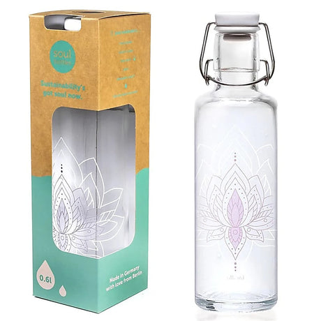 Soulbottle mit Just breathe Design -- 600 ml