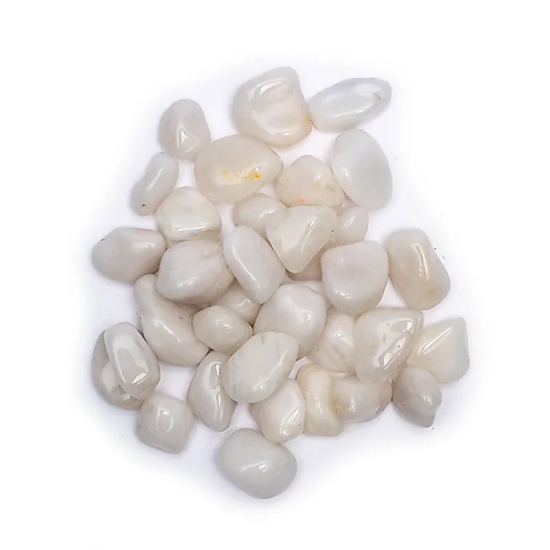 Milchquarz Trommelsteine A- Qualität -- ±500g; ±2-3cm