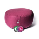 Meditationskissen hellaubergine Baumwolle BIO (OCS) -- 33x17 cm; ±2300 g