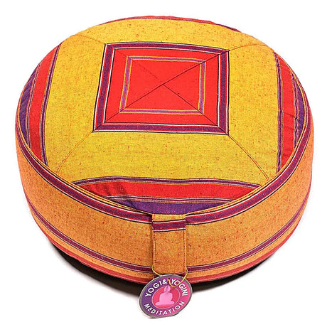 Meditationskissen rot/orange multi -- 33x17 cm