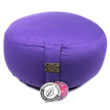 Meditationskissen violett Baumwolle BIO (OCS) -- 33x17cm; ±2300g