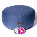 Meditationskissen schieferblau Baumwolle BIO (OCS) -- 33x17 cm; ±2300 g