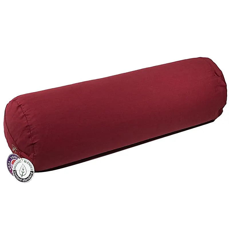 Bolster rund rot Baumwolle BIO (OCS) -- 60x16 cm; ±2300 g