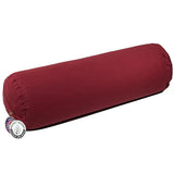 Bolster rund rot Baumwolle BIO (OCS) -- 60x16 cm; ±2300 g