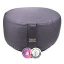 Meditationskissen XL anthrazit Baumwolle BIO (OCS) -- 36x22 cm; ±3290 g