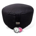 Meditationskissen XL schwarz Baumwolle BIO (OCS) -- 36x22cm; ±3290g