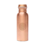 Kupferflasche Blume des Lebens lasergraviert -- 500 ml