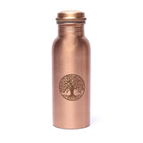 Kupferflasche Lebensbaum Lasergravur -- 500ml