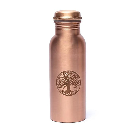 Kupferflasche Lebensbaum Lasergravur -- 500ml
