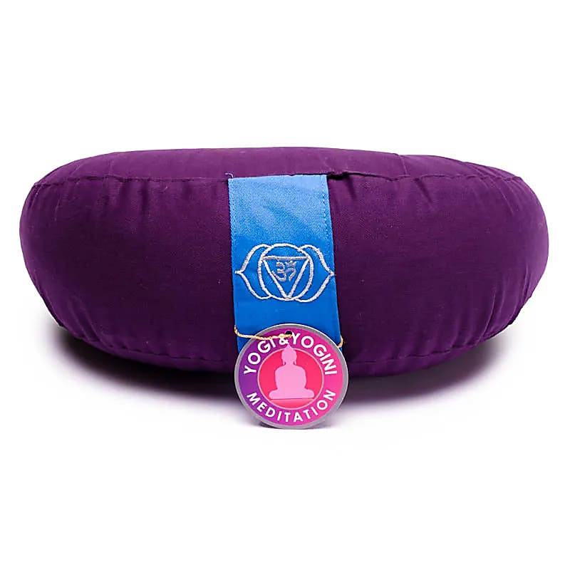 Meditationskissen Halbmond Chakra 6 -- ±1008 g; 33x13 cm