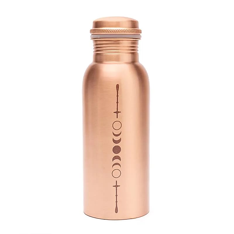 Kupferflasche Mondphasen lasergraviert -- 500 ml