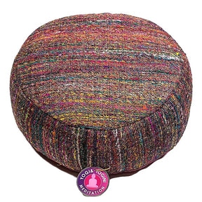 Meditationskissen Vintage Seide mehrfarbig -- 33x17 cm