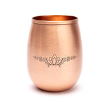 Kupferbecher Lotus Lasergravur -- 350ml