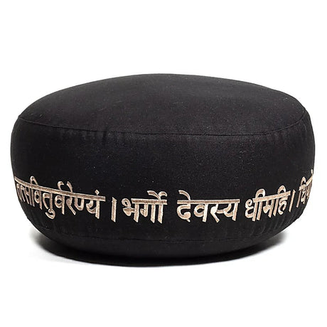 Meditationskissen Gayatri Mantra Baumwolle BIO (OCS) -- 33x17 cm; ±2300 g