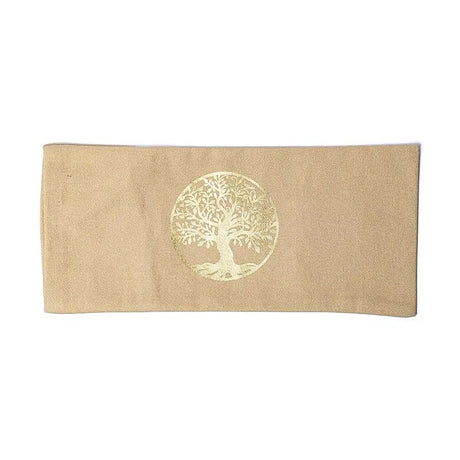 Augenkissenbezug Lebensbaum Bio-Baumwolle (GOTS) -- 23,5x10cm