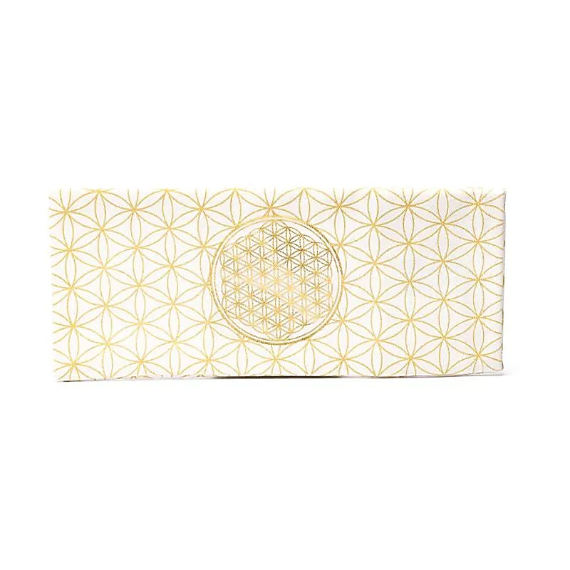 Augenkissenbezug Blume des Lebens Bio-Baumwolle (GOTS) -- 23,5x10cm