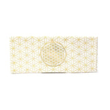 Augenkissenbezug Blume des Lebens Bio-Baumwolle (GOTS) -- 23,5x10cm