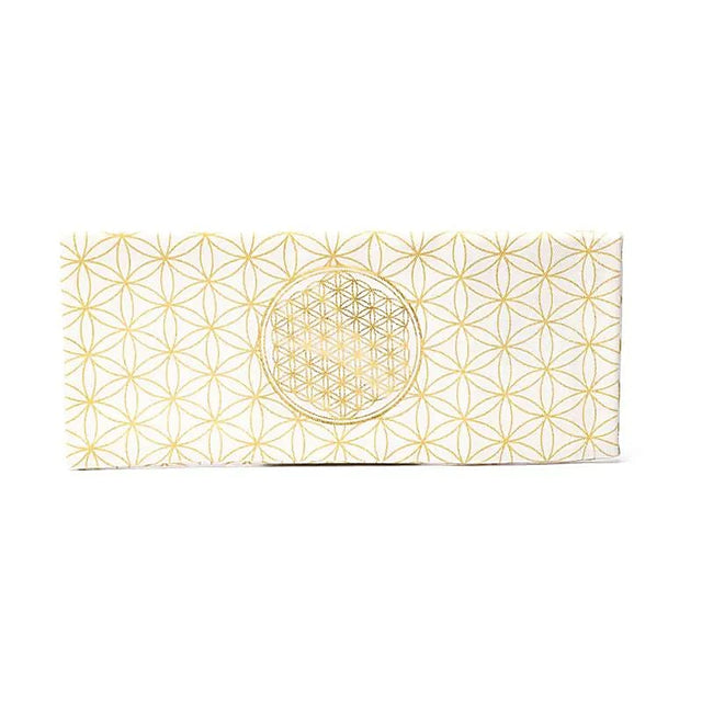 Augenkissenbezug Blume des Lebens Bio-Baumwolle (GOTS) -- 23,5x10cm