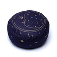 Meditationskissen Mond marineblau Bio-Baumwolle (OCS) -- 33x13 cm; 2100g