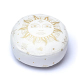 Meditationskissen Sonne weiß Bio-Baumwolle (OCS) -- 33x13 cm; 2100g