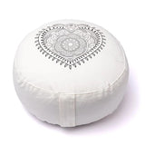 Meditationskissen Herz cremeweiß Bio-Baumwolle (OCS) -- 33x17cm; ±2300g