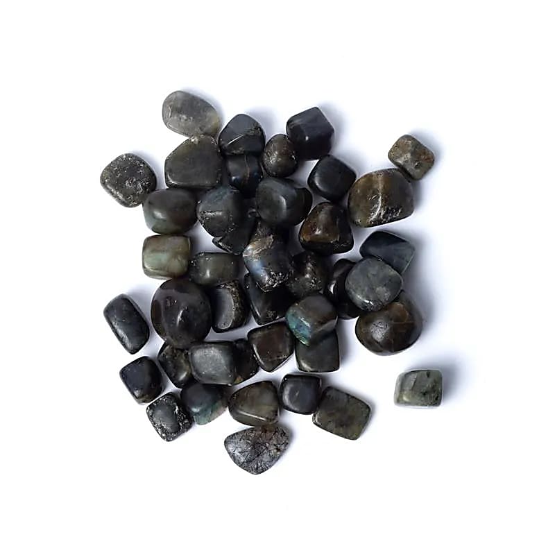 Labradorit Trommelsteine A-Qualität -- ±1,5-3,5cm; ±500g