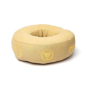 Klangschalenkissen 7 Chakren beige L -- 21x7.5 cm