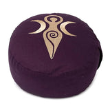 Meditationskissen dunkelviolett Göttin Bio-Baumwolle (OCS) -- 33x17 cm; ±2300 g
