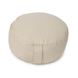 Meditationskissen rund beige Bio-Baumwolle (OCS) -- 33x17 cm; 2300 g