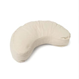 Meditationskissen Halbmond beige Bio-Baumwolle (OCS) -- 37x17x13 cm; 1008 g