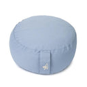 Meditationskissen rund blau Bio-Baumwolle (OCS) -- 33x17 cm; 2300 g