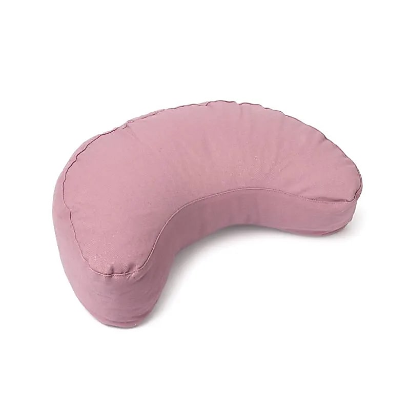 Meditationskissen Halbmond flieder Bio-Baumwolle (OCS) -- 37x17x13 cm; 1008 g