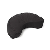 Meditationskissen Halbmond schwarz Bio-Baumwolle (OCS) -- 37x17x13 cm; 1008 g